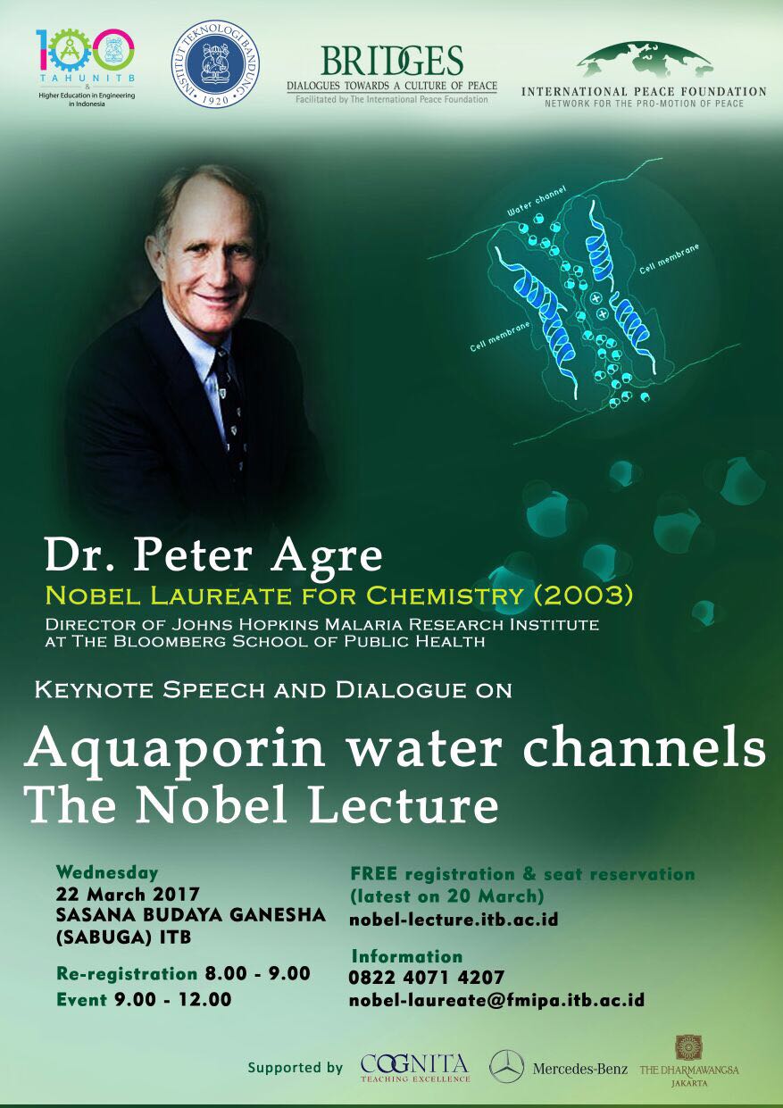 The Nobel Lecture: Dr. Peter Agre (Nobel Laureate for Chemistry 2003)