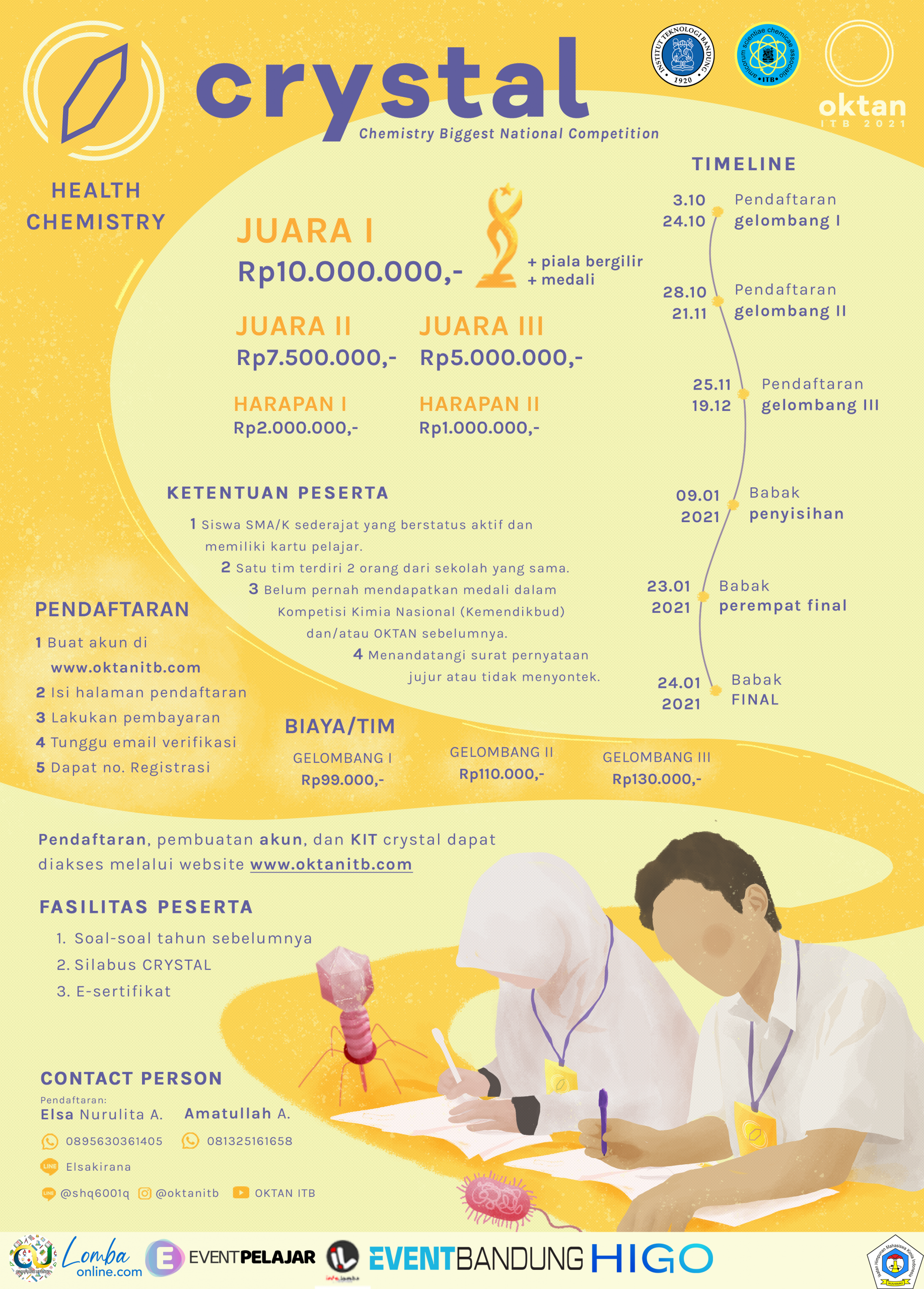 Pembukaan Pendaftaran CRYSTAL 2021