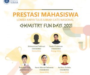 Prestasi Mahasiswa dalam Lomba Karya Tulis Ilmiah (LKTI) Nasional “Chemistry Fun Days 2021”