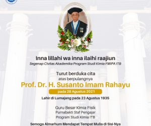 Berita Duka Cita: Prof. Dr. H. Susanto Imam Rahayu