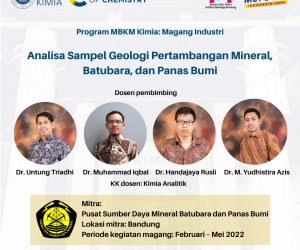 Program MBKM Prodi Sarjana Kimia: Magang Industri pada Semester Genap TA 2021/2022