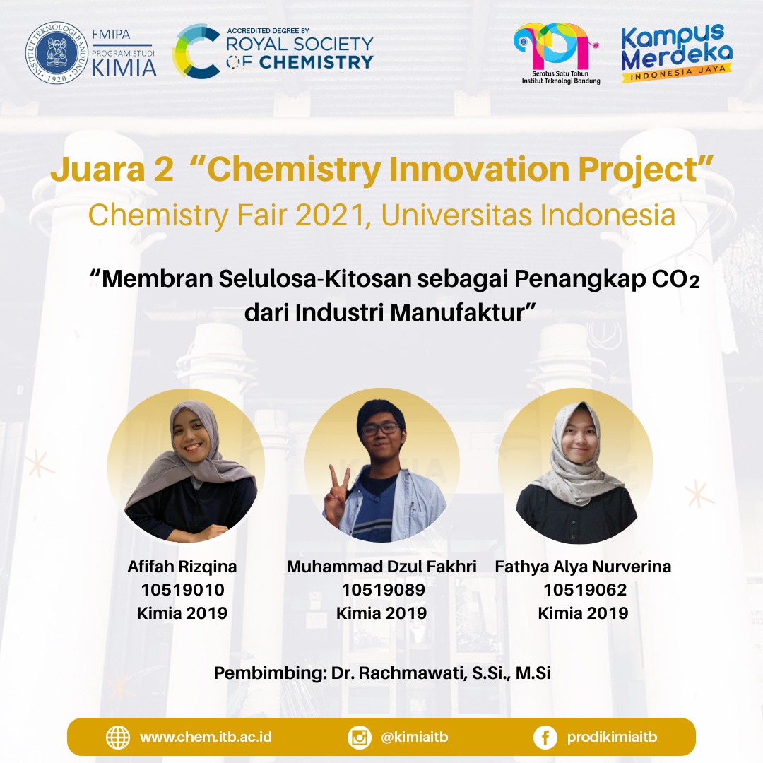 Prestasi Mahasiswa pada “Chemistry Innovation Project”