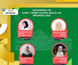 Selamat Kepada Mahasiswi ITB Juara Lomba Falling Walls Lab Indonesia 2022