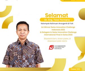 Selamat Kepada Dr. Eng. Yessi Permana