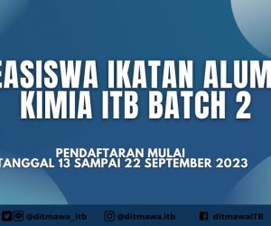 Beasiswa Ikatan Alumni Kimia ITB Batch 2